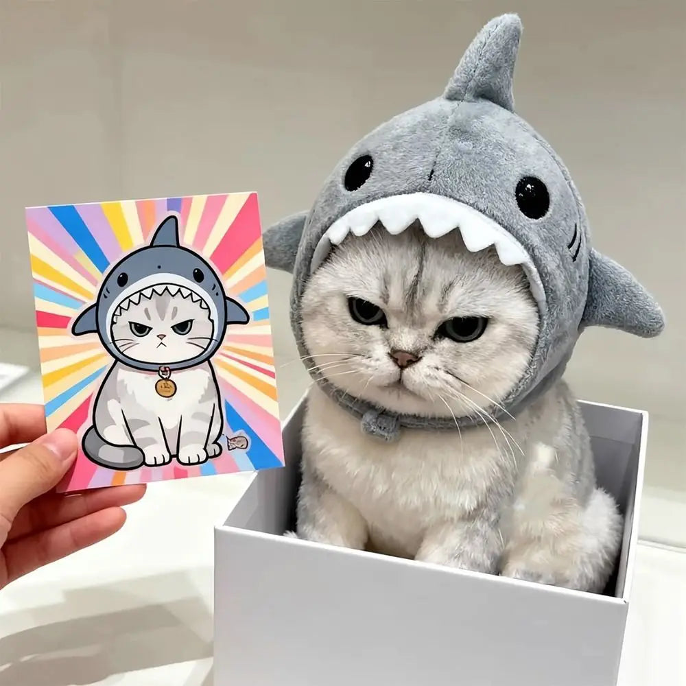 Fun Shark Cat Cozy Headdress